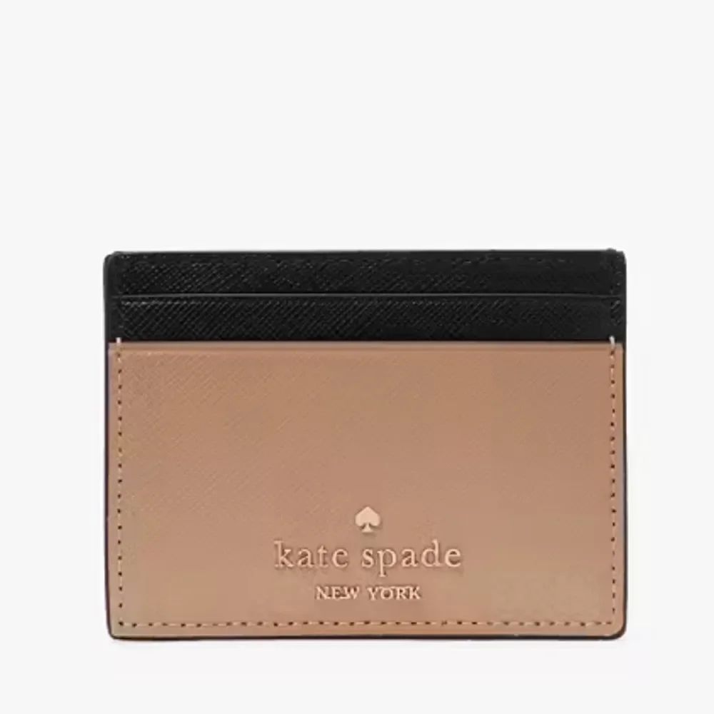 Kate Spade ♠️ Madison Small Slim Card Holder Toasted Hazelnut Multi 
NWT